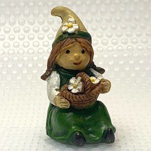 Miniature Dollhouse Fairy Garden Accessories Flower Lady